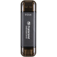 Внешний портативный SSD накопитель Transcend ESD310C 512 GB Чёрный Внешний портативный SSD накопитель Transcend ESD310C 512 GB Чёрный