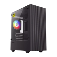 Carcasă PC Gamemax Edge Micro-ATX Negru - Fără PSU | Metal,Plastic,Sticlă călită