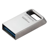 Memorie USB Kingston DataTraveler Micro 128 GBGB Argintiu - 200 MB/s Memorie USB Kingston DataTraveler Micro 128 GBGB Argintiu - 200 MB/s