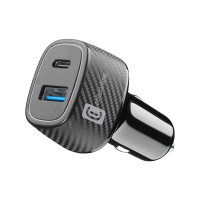 Incărcător auto Cellularline Dual Kit Negru - 48 W | USB Type-A ,USB Type-C Incărcător auto Cellularline Dual Kit Negru - 48 W | USB Type-A ,USB Type-C