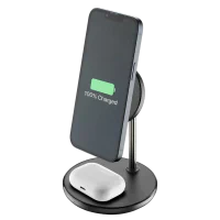 Încărcător wireless Cellularline Mag Duo Negru - 7.5 W