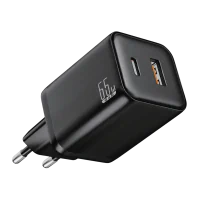 Încărcător Xpower Super Mini Negru - 65 W | USB Type-A ,USB Type-C