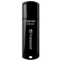 Memorie USB Transcend JetFlash 700 64 GBGB Negru - 90 MB/s | 30 MB/s