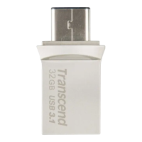 Memorie USB Transcend JetFlash 890 32 GBGB Argintiu - 90 MB/s | 25 MB/s