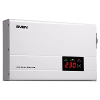 Stabilizator de Tensiune SVEN SLIM AVR-500 LCD Alb - 500 VA | 400 W