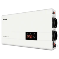 Stabilizator de Tensiune SVEN SLIM AVR-2000 LCD Alb - 2000 VA | 1200 W