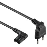 Шнур питания Cablexpert PC-184L Черный - 1 м | 2.5 А | 0,75 мм2