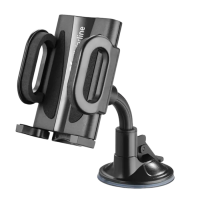 Suport Auto Cellularline Hug Flexi - Universal Negru - Bord | Plastic Suport Auto Cellularline Hug Flexi - Universal Negru - Bord | Plastic