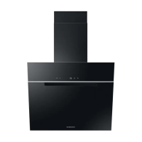 Hota de perete Samsung NK24C7070WB/UR Negru - Recirculare | 585 m3/h | 265 W | 150 mm