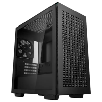 Carcasă PC Deepcool CH370 Mini-Tower Negru - Fără PSU | ABS Plastic,Oțel,Sticlă călită