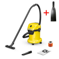 Aspirator Karcher WD 3 V-17/4/20 + Duza auto WD Galben - Uscată, Umedă | 230 W | Container, Sac, Aquafilter | 17 l