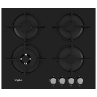 Газовая варочная панель Whirlpool GOR 625/NB1 Черный - 7.8 кВт | Закаленное стекло