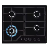 Газовая варочная панель Electrolux KGS6436K Черный - Эмалированная сталь