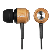 Наушники SVEN E-12 WD (SEB 12 WD) Деревянный - Проводной аналоговый | 18 Гц - 22000 Гц