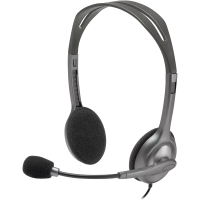 Гарнитуры для Колл-центров Logitech H111 Серый - Проводной аналоговый | 20 Гц - 20000 Гц Гарнитуры для Колл-центров Logitech H111 Серый - Проводной аналоговый | 20 Гц - 20000 Гц