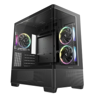 Компьютерный корпус Deepcool CG380U 3F Micro-ATX Черный - Без блока питания | Пластик, Сталь, Закаленное стекло | ARGB