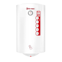 Boiler Electric THERMEX Uno 50 V slim 50 l Alb - 1500 W | 75°C