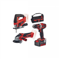 Набор электроинструментов 4.0 Ah TE-TK 18/3 Li Kit (JS+CD+AG) 18 В Einhell Набор электроинструментов 4.0 Ah TE-TK 18/3 Li Kit (JS+CD+AG) 18 В Einhell