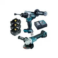 Набор электроинструментов 5.0 Aч (Li-ion) DHP486Z + DGA506Z 18 В Makita Набор электроинструментов 5.0 Aч (Li-ion) DHP486Z + DGA506Z 18 В Makita