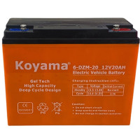 Baterie KOYAMA moto 6-DZM-20 12V 181x77x171