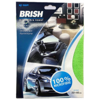 Laveta auto din microfibră BRISH verde