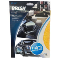 Laveta auto din microfibră BRISH portocalie