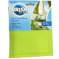 Laveta auto pentru geamuri din microfibră BRISH verde