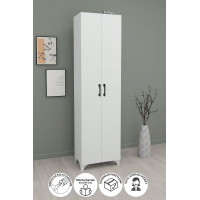Многофункциональный шкаф с 2 дверцами Cemre Nex Home 49 х 31,8 х 178 см, Белый