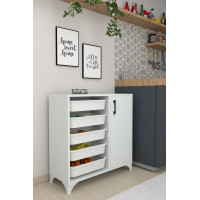 Набор для хранения с 5 отделениями Kayra Nex Home 77 x 30 x 77 см, Белый