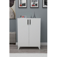 Многофункциональный шкаф с 2 дверцами и 4 отделениями Ceren Nex Home 72 x 32 x 88 см, Белый