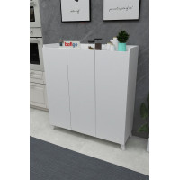 Многофункциональный шкаф Nex Home с 3 дверцами 90 х 31,8 х 102 см, Белый