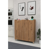 Многофункциональный шкаф Nex Home с 3 дверцами 90 х 31,8 х 102 см, Дуб
