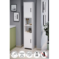 Шкаф с 2 дверцами и 6 отделениями Alya Nex Home 35 х 30 х 182 см, Белый