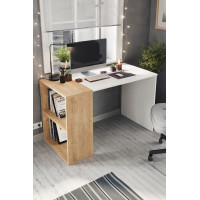 Офисный стол Smyrna Nex Home 120 x 60 см, Дуб/Белый