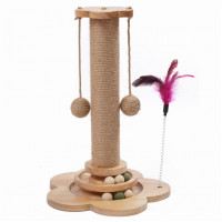 Игровой набор для кошек, с игрушками, Jumi, МДФ, 45х30х30 см, Sonoma