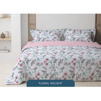 Комплект постельного белья Relaxe Home Soft Dreams 200 x 220 см Floral Delight Комплект постельного белья Relaxe Home Soft Dreams 200 x 220 см Floral Delight