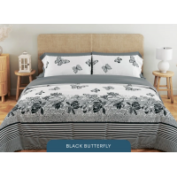 Комплект постельного белья Relaxe Home Soft Dreams 200 x 220 см Black Butterfly Комплект постельного белья Relaxe Home Soft Dreams 200 x 220 см Black Butterfly