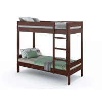 Pat supraetajat pentru copii KLEN DouBLE 90 x 200 cm Nuc Pat supraetajat pentru copii KLEN DouBLE 90 x 200 cm Nuc