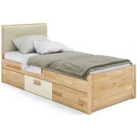 Одноярусная кровать KLEN Rainbow 90 x 200 см Ivory