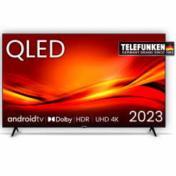 LED TV Telefunken 65QUA9360 UHD-QLED DVB-T/T2/C/S2/CI+ GoogleTV, Dolby Vision HDR, HLG 10bit(1.07 bilion colors)