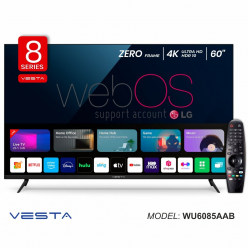 Smart TV VESTA WU6085AAB+MR20GA // 4K UHD HDR DVB-T/T2/C/S2/Ci+ Licenced WebOS