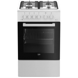 Плита (газовая) Beko FSGT52110DWO 85*Глубина, см: 50**Тип духовки: Газовая - Белый