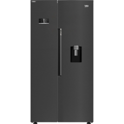 Холодильник (Side by Side) Beko GN163241DXBRN // 576 L = 364 (No Frost) + 212 (No Frost) | E (A++)  | Touch (ext) | Dispenser | Inverter