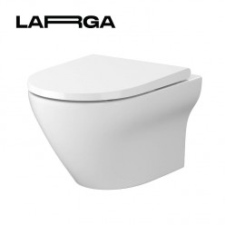 Vas WC suspendat Cersanit Larga Oval clean-on cu capac slim S701-472