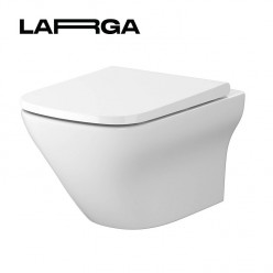 Vas WC suspendat Cersanit Larga Square clean-on cu capac slim S701-473