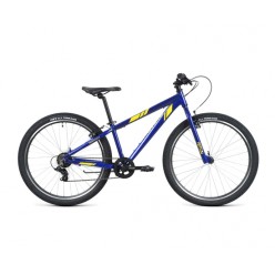 Велосипед подросковый FORWARD TORONTO 26 1.2 (26" 7 ск. рост 13") 2020-2021, синий/желтый