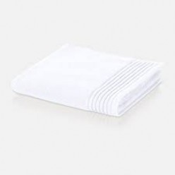 Белое полотенце (001), 100% хлопок, 50x100см, лофт