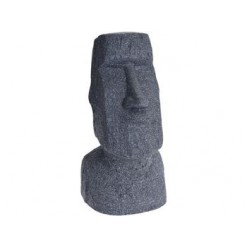 Статуя "Фигура Моаи" 40X20cm, керамика, серый