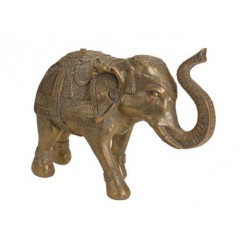 Статуэтка "Слон" 36X13X9cm, керамика, золотой