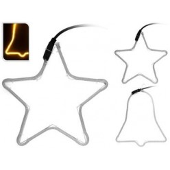 Фигура световая "Звезда, Колокол" 60 SMDLED 36X30сm, т-бел